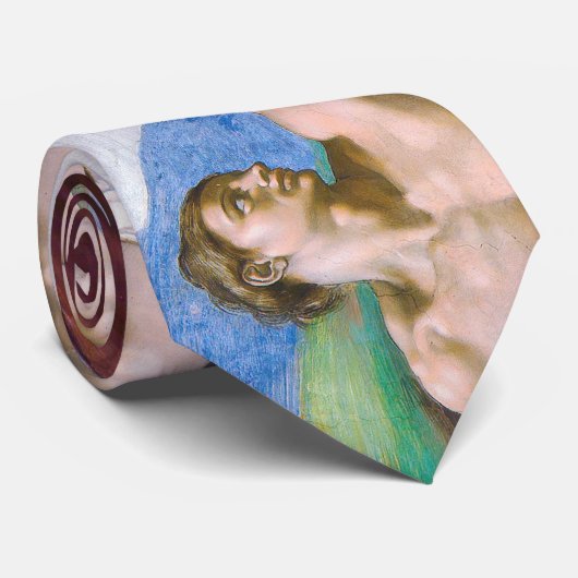 Michelangelo - Creation of Adam Isolated ネクタイ (ロール)
