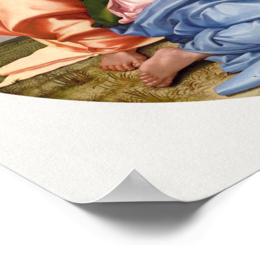 Michelangelo -Doni Tondo ポスター (角)