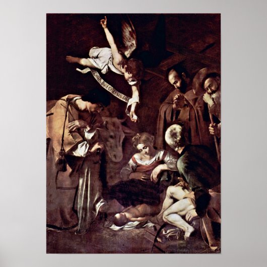 Michelangelo Merisi da Caravaggio - Nativity ポスター (正面)