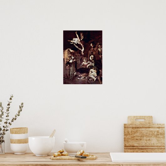 Michelangelo Merisi da Caravaggio - Nativity ポスター (キッチン)