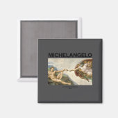 Michelangelo - The Creation Of Adam _ Famous Paint マグネット (正面/裏面)