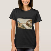 Michelangelo - The Creation Of Adam _ Famous Paint Tシャツ (正面)