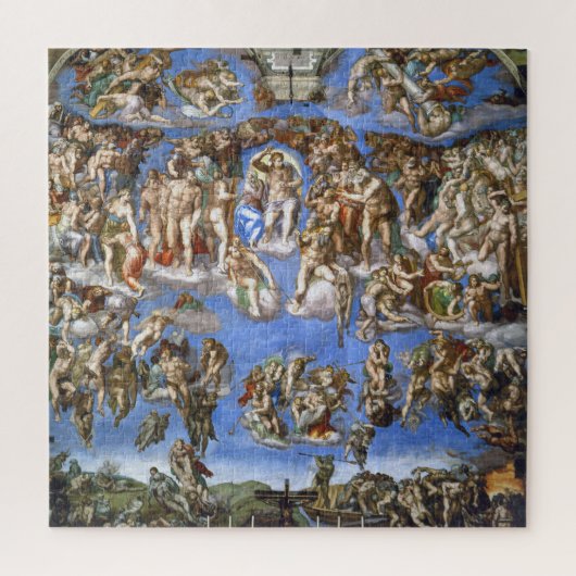 Michelangelo The Last Judgment Fine Art Print ジグソーパズル (縦)
