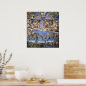 Michelangelo The Last Judgment Fine Art Print ポスター (キッチン)