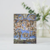 Michelangelo The Last Judgment Fine Art Print ポストカード (スタンド正面)