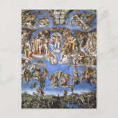 Michelangelo The Last Judgment Fine Art Print ポストカード (正面)