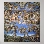 Michelangelo The Last Judgment Fresco Masterpiece ポスター (正面)
