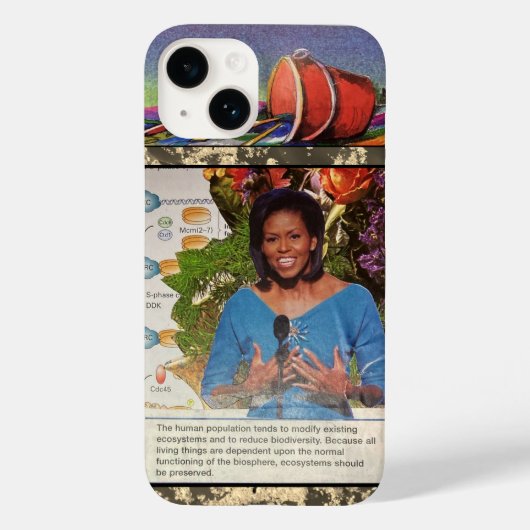 Michelle Obama DEI Biodiversity Economics Quote Case-Mate iPhoneケース (裏面)