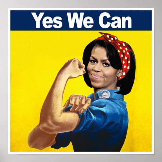 MICHELLE THE RIVETER -YESWE CAN.png ポスター (正面)