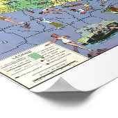 Michigan Area 1935 Pictorial Map Poster ポスター (角)