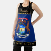 Michigan Chefs Apron, USA, Michigan Flag エプロン (インサイチュ)