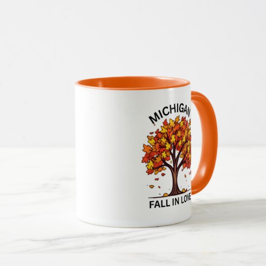 Michigan Fall Coffee Mug マグカップ (正面右)