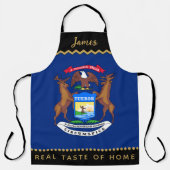 Michigan Flag Chefs Apron, Michigan Apron エプロン (正面)