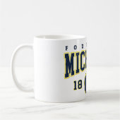 Michigan Football Vintage Helmet Mug  コーヒーマグカップ (左)