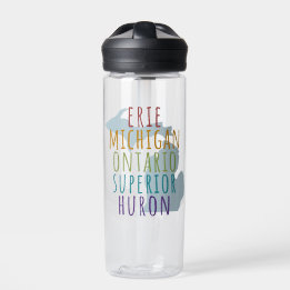 Michigan Great Lakes Mitten State Water Bottle ウォーターボトル