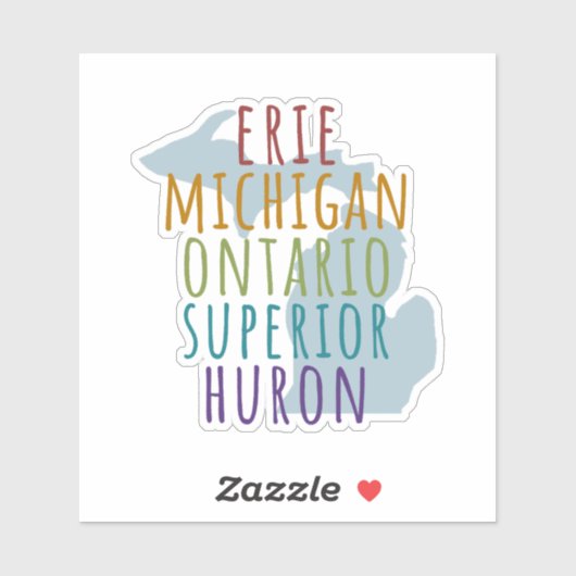 Michigan Great Lakes Pride Vinyl Sticker シール (シート)