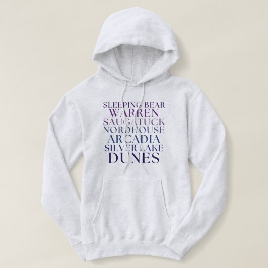 Michigan Great Lakes Sand Dunes Hoodies パーカ (デザイン正面)