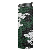 Michigan Green & White Warrior Camo Printed タンブラー (回転左)