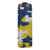Michigan Navy & Maize Camo Printed タンブラー (正面)