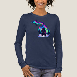 Michigan Northern Lights Bear トライブレンドTシャツ