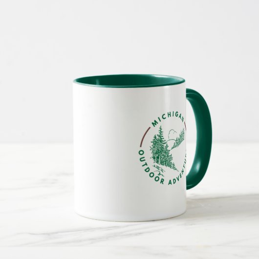 Michigan Outdoor Adventures Coffee Mug マグカップ (正面右)