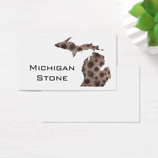 Michigan Petoskey Stone, Great Lakes mitten  (デスク)