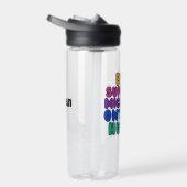 Michigan Rainbow Text Great Lakes Water Bottle ウォーターボトル (右面)