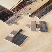 Michigan Red Lighthouse with sailboat ジグソーパズル (側面)