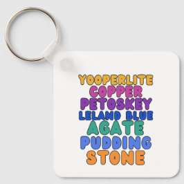 Michigan Rock Collectors Rockhound Keychain キーホルダー