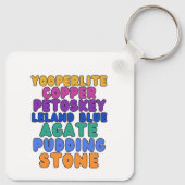 Michigan Rock Collectors Rockhound Keychain キーホルダー (裏面)