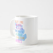 Michigan Sand Dunes Mitten State Coffee Mug コーヒーマグカップ (正面左)