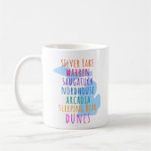 Michigan Sand Dunes Mitten State Coffee Mug コーヒーマグカップ (左)