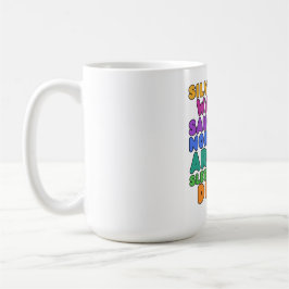 Michigan Sand Dunes Rainbow Bubble Letter Mug コーヒーマグカップ