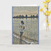 Michigan Shores Full Sized Greeting Card カード (黄色い花)