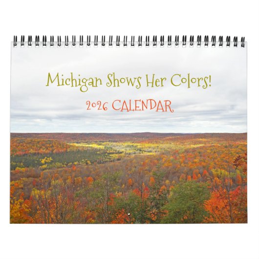 "MICHIGAN SHOWS HER FALL COLORS" 2026 CALENDAR カレンダー (カバー)