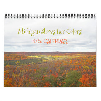 "MICHIGAN SHOWS HER FALL COLORS" 2026 CALENDAR カレンダー