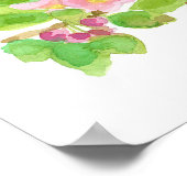 Michigan State American Robin Apple Blossom  ポスター (角)