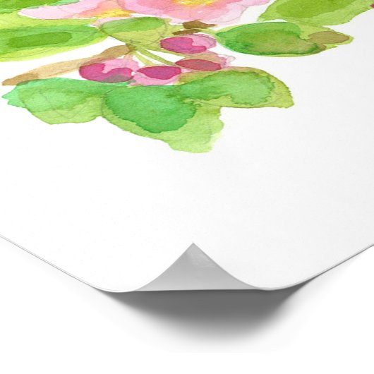 Michigan State American Robin Apple Blossom ポスター (角)