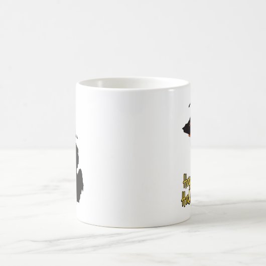 Michigan State Map Happy Halloween Bats コーヒーマグカップ (中央)