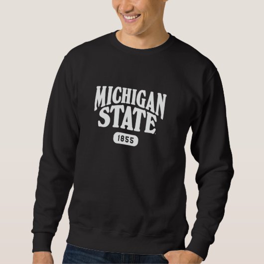 Michigan State MSU Spartans Established School スウェットシャツ (正面)