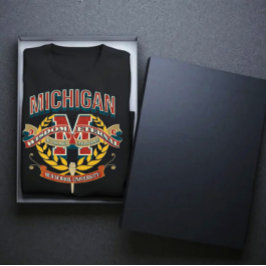 Michigan state old scholl university varsity tシャツ