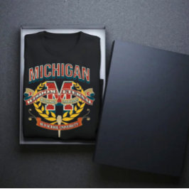 Michigan state old school university varsity tシャツ