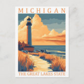 Michigan the Great Lakes State USA Travel Place ポストカード (正面)