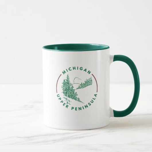Michigan Upper Peninsula Hometown Coffee Mug マグカップ (右)