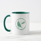 Michigan Upper Peninsula Hometown Coffee Mug マグカップ (左)