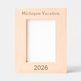 Michigan Vacation - Laser Engraved Frame  レーザー彫刻フレーム