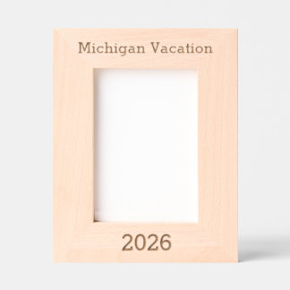 Michigan Vacation - Laser Engraved Frame レーザー彫刻フレーム