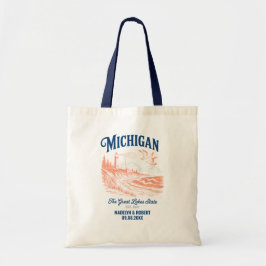 Michigan Wedding Welcome Bag, State Love トートバッグ
