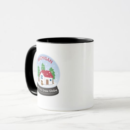 Michigan Winter Coffee Mug マグカップ (正面左)