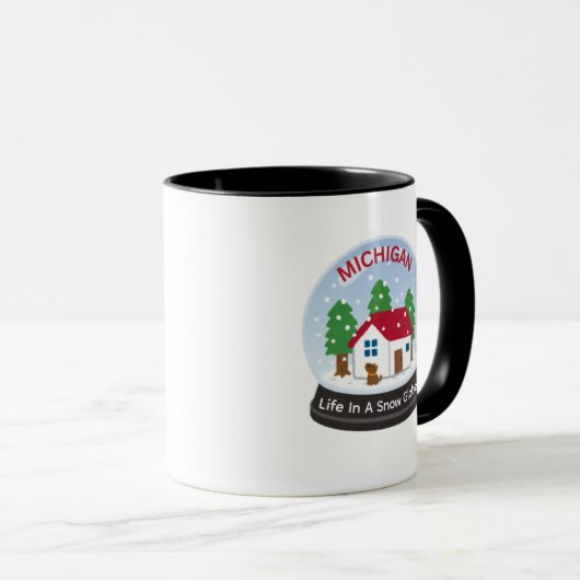 Michigan Winter Coffee Mug マグカップ (正面右)